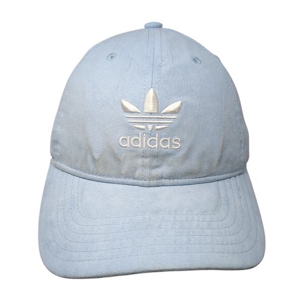 Adidas Slideback Baseball Cap Blue One Size Adjustable Embroidered Vented Holes - Picture 1 of 9